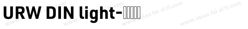 URW DIN light字体转换